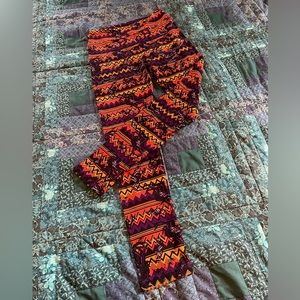 LuLaRoe Spooky Spider Pattern Leggings Women's One Size